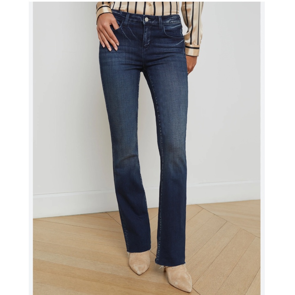 L’Agence Sneeki Low Rise Straight Jeans in Westmont. - Picture 3 of 12